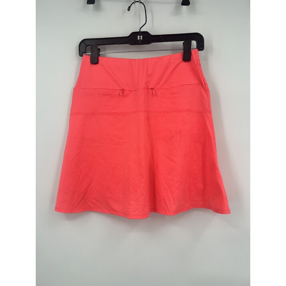 Tail Skort Womens XS Hot Neon Coral Pink Zip Pockets Golf Pickleball Tennis
